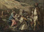 Gaspare Diziani The Adoration of the Magi oil painting on canvas